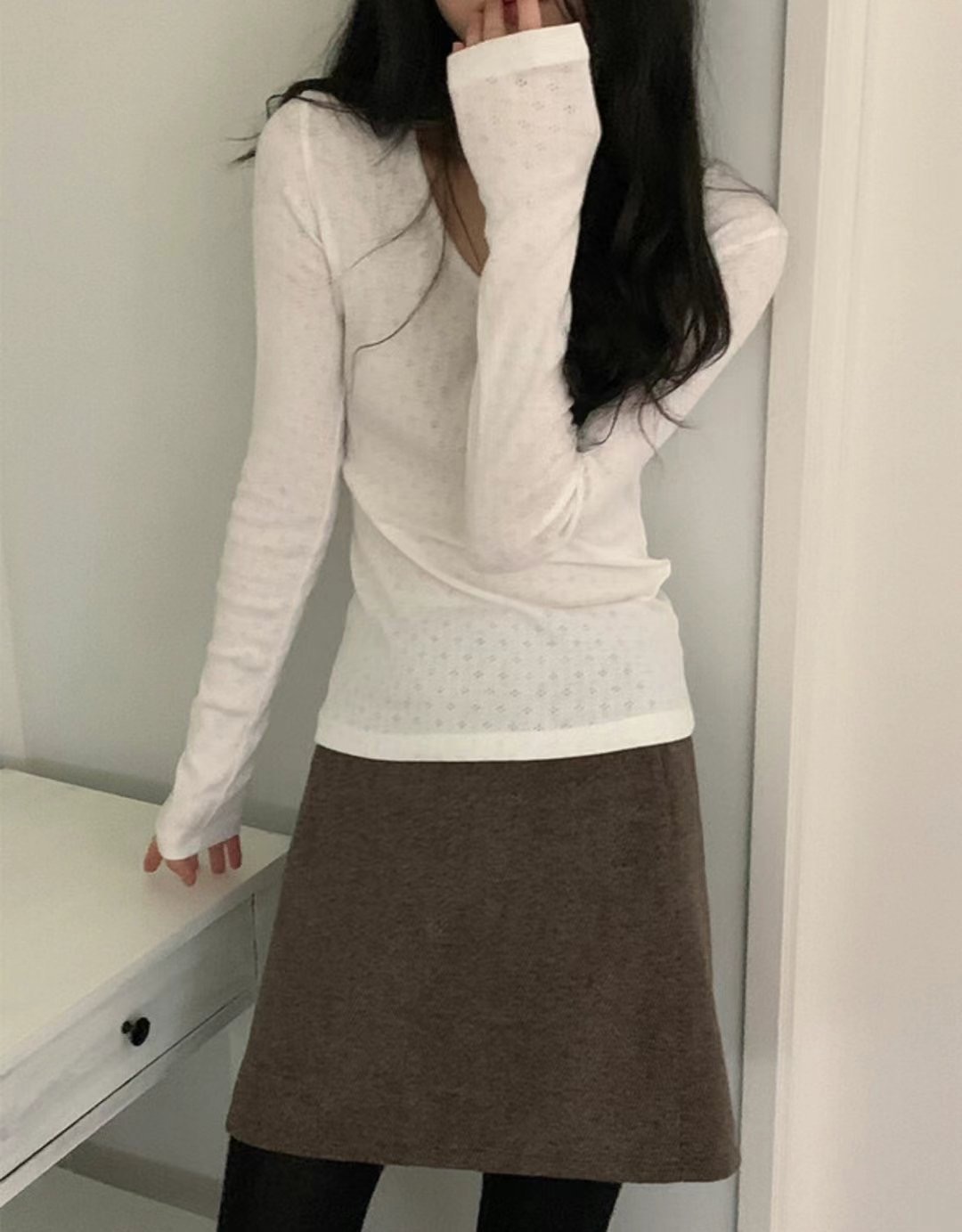 ORORA韓國直郵㊣女裝新款熱賣推薦25春夏時尚休閑人氣長袖T恤ORORA長袖T恤