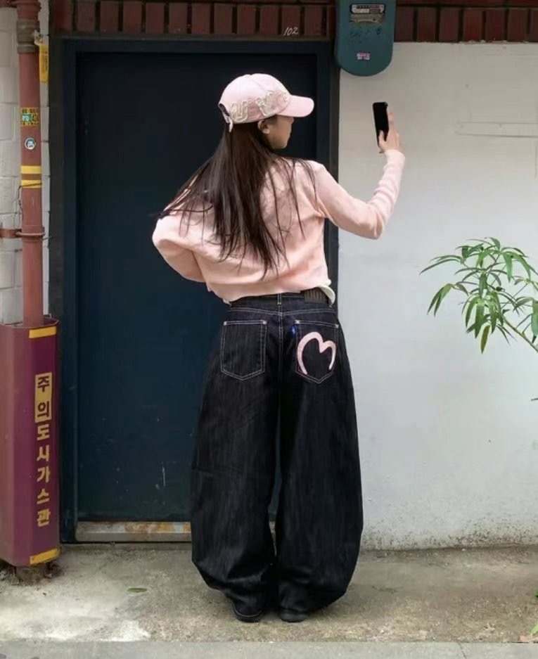 OOT直郵韓國代購㊣女裝新款時尚熱賣25春夏人氣休閑推薦牛仔褲OOT牛仔褲