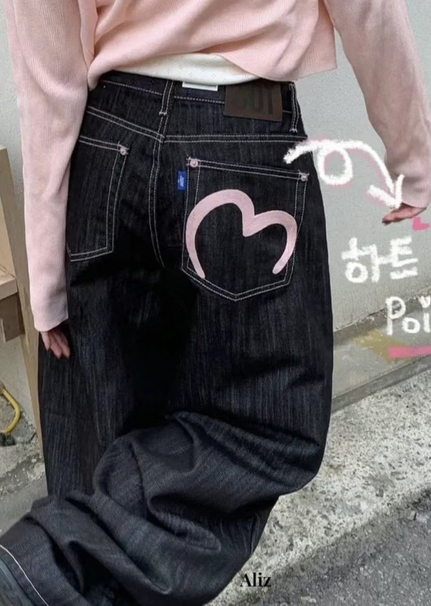 OOT直郵韓國代購㊣女裝新款時尚熱賣25春夏人氣休閑推薦牛仔褲OOT牛仔褲