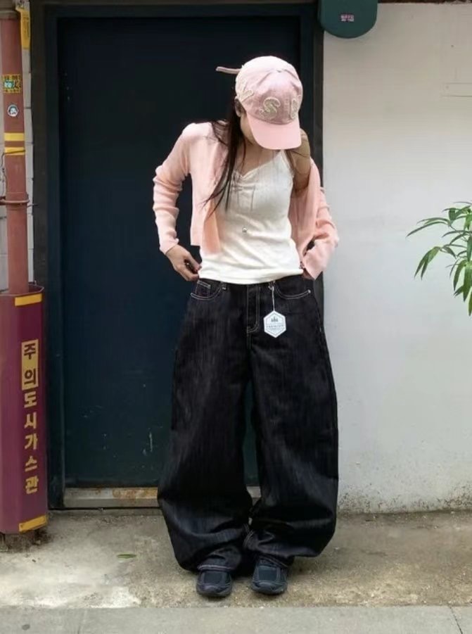 OOT直郵韓國代購㊣女裝新款時尚熱賣25春夏人氣休閑推薦牛仔褲OOT牛仔褲
