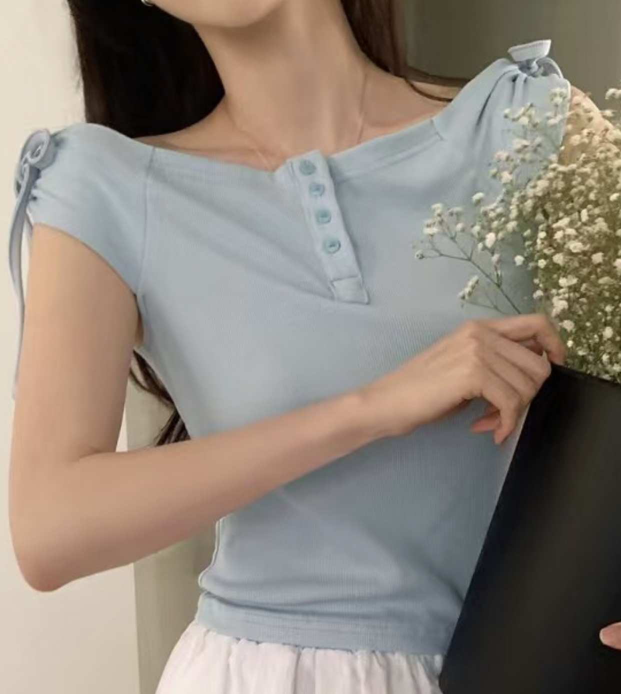 OUIR韓國㊣直郵東大門代購女裝新款推薦人氣時尚熱賣25春夏T恤OUIRT恤圖色2