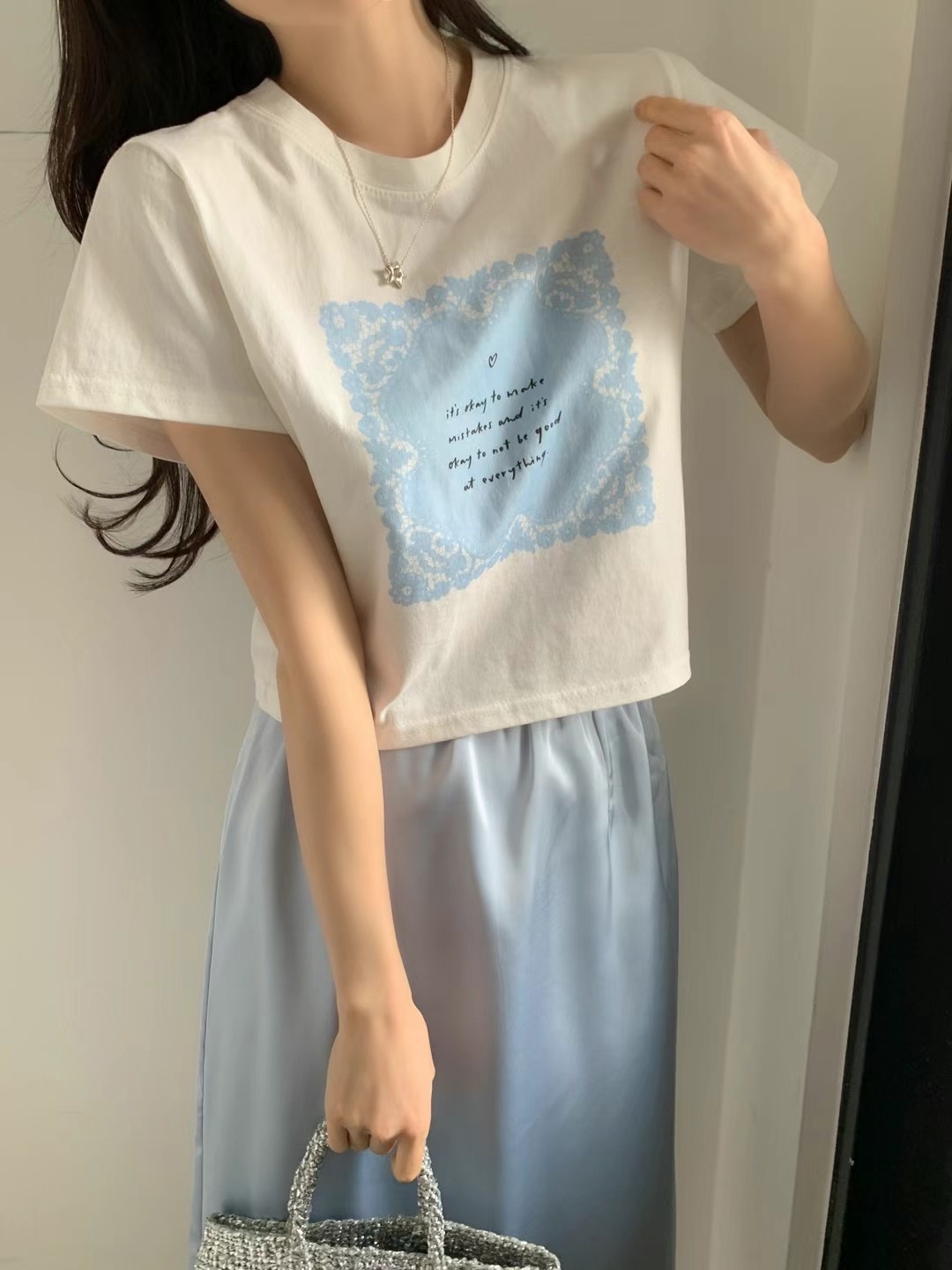 OUIR韓國㊣直郵東大門代購女裝新款25春夏時尚人氣休閑熱賣T恤OUIRT恤