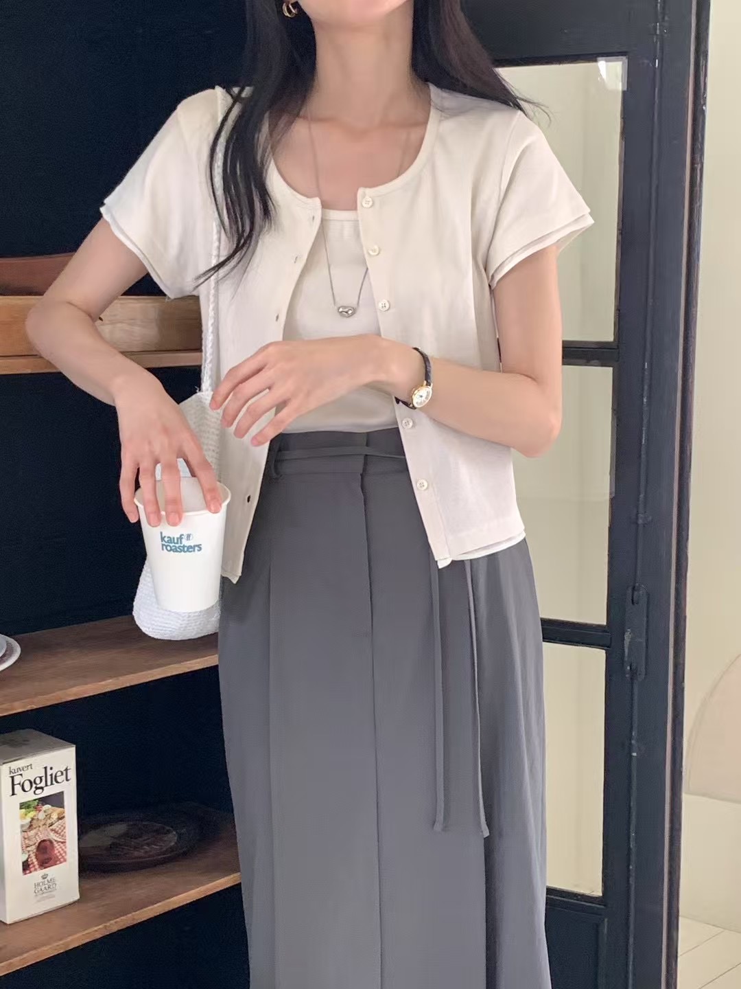 RENOUVEAU韓國直郵㊣女裝新款推薦25春夏熱賣人氣針織衫開衫RENOUVEAU針織衫