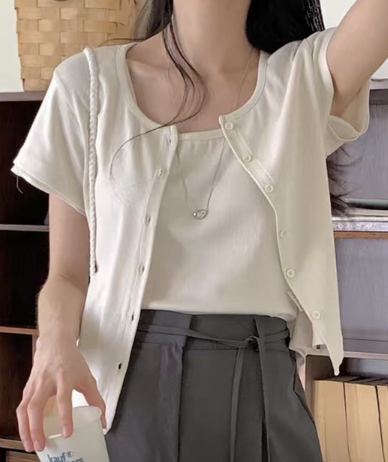 RENOUVEAU韓國直郵㊣女裝新款推薦25春夏熱賣人氣針織衫開衫RENOUVEAU針織衫