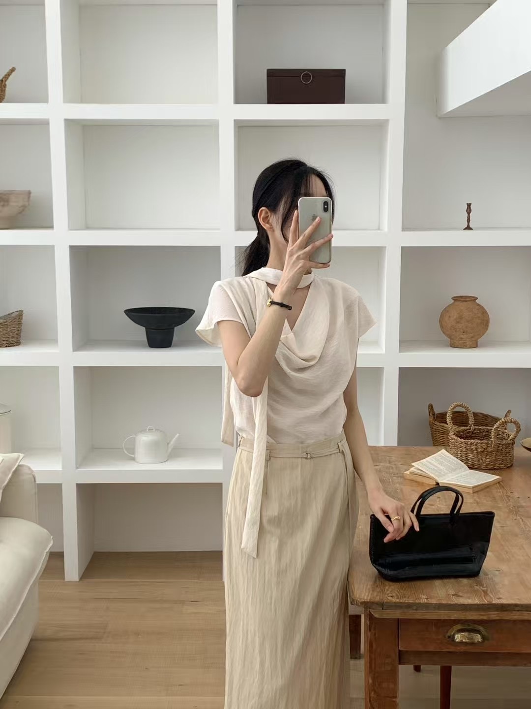 RENOUVEAU韓國直郵㊣東大門實拍女裝新品時尚熱賣襯衫蕾絲衫RENOUVEAU襯衫/蕾絲衫