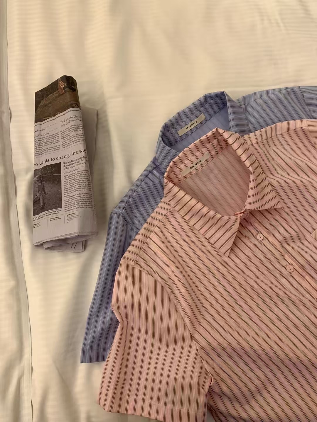 RENOUVEAU直郵韓國代購㊣女裝新品休閑推薦熱賣時尚襯衫蕾絲衫RENOUVEAU襯衫/蕾絲衫