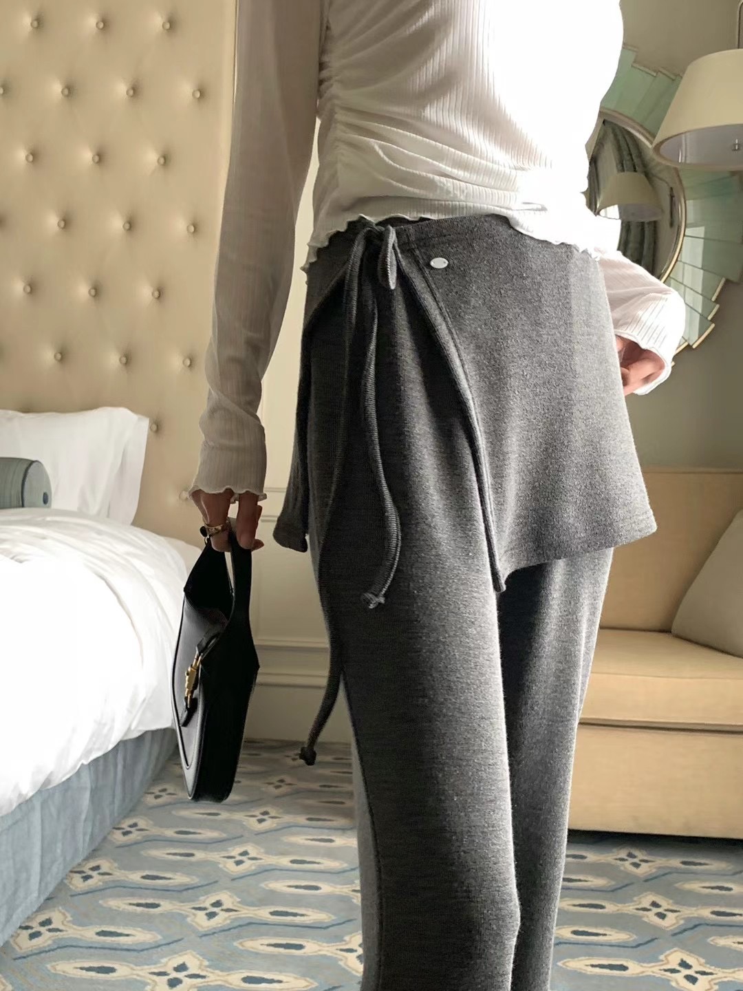 OUIR直郵韓國代購㊣女裝新品25春夏熱賣休閑時尚推薦人氣裙褲OUIR裙褲
