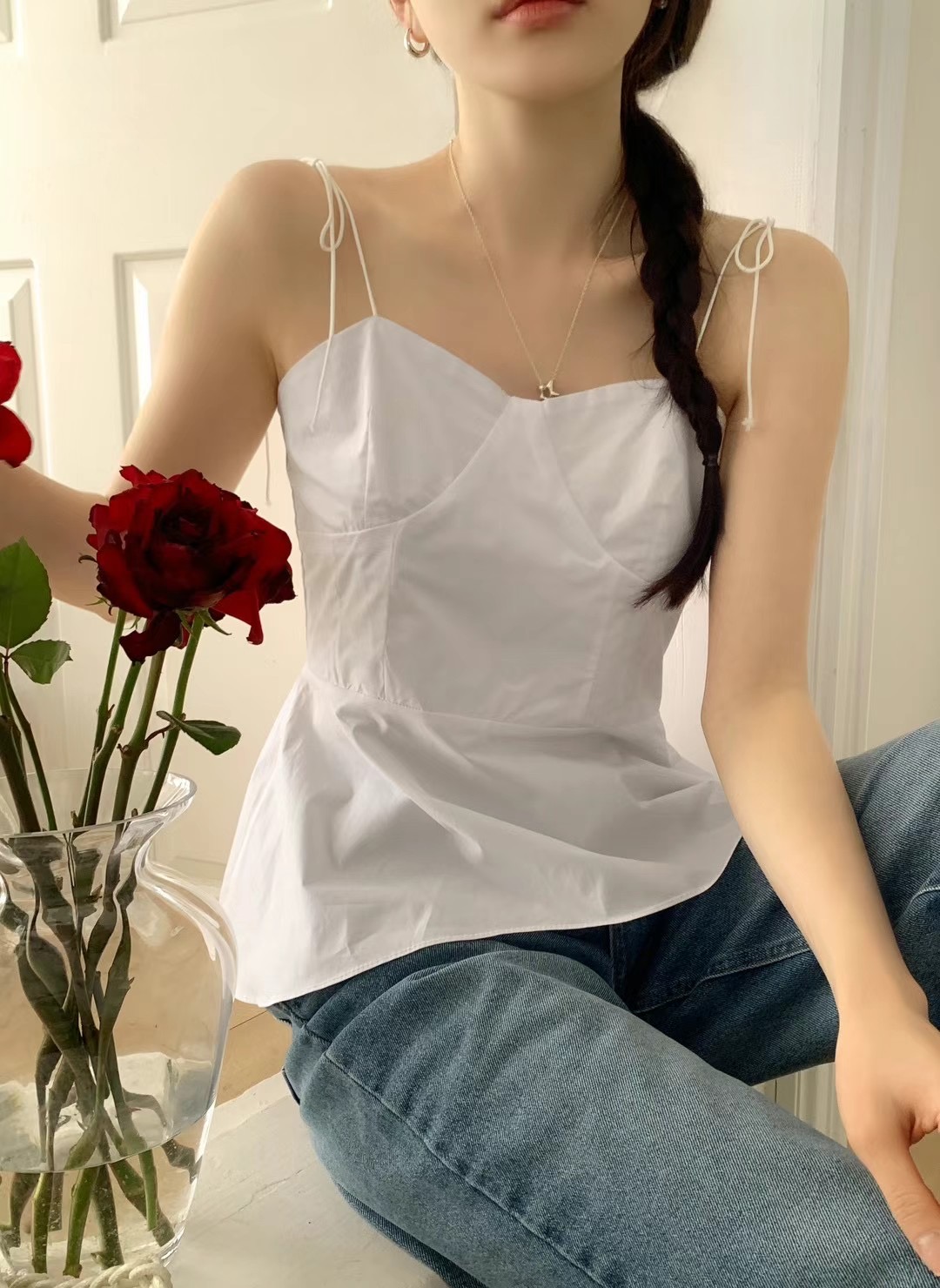 OUIR韓國直郵㊣東大門實拍女裝新款25春夏時尚熱賣吊帶背心OUIR吊帶/背心圖色1