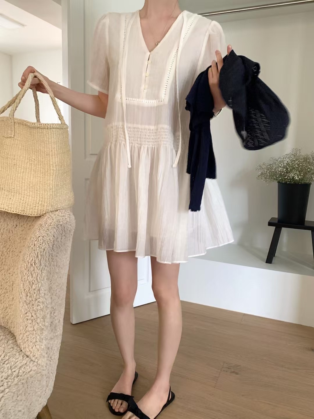 OUIR韓國直郵㊣女裝新款熱賣25春夏推薦人氣休閑時尚連衣裙OUIR連衣裙