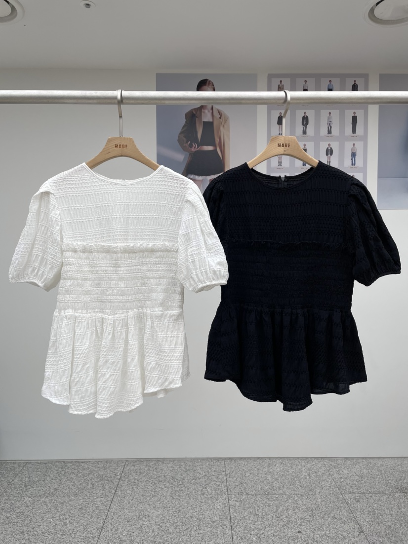MADE-P韓國㊣直郵東大門代購女裝新品休閑時尚人氣襯衫蕾絲衫MADE-P襯衫/蕾絲衫