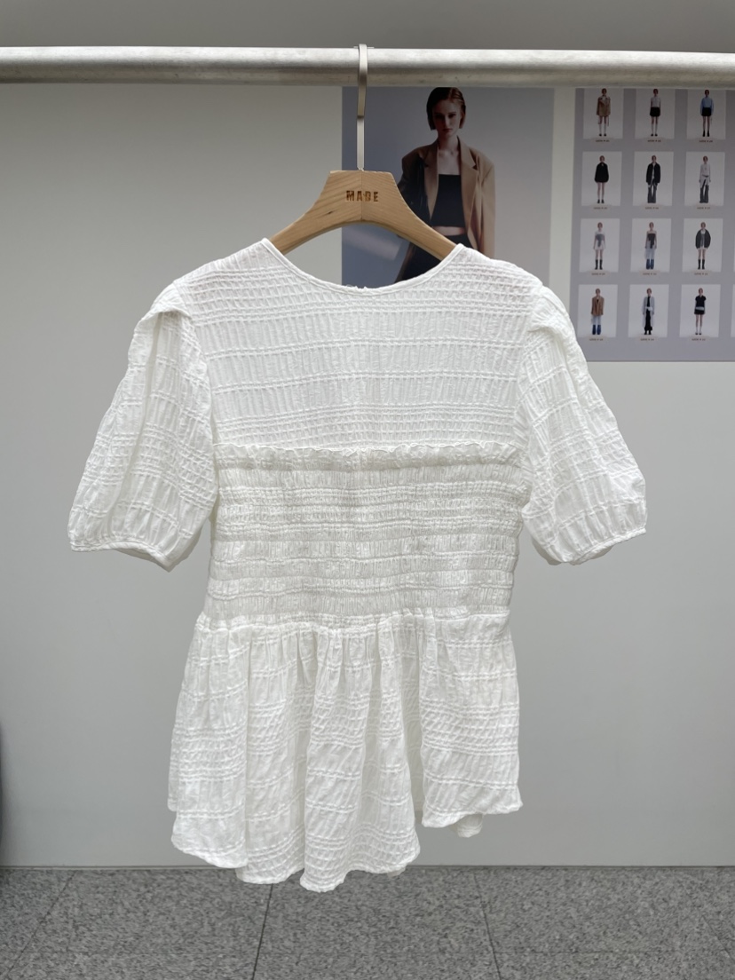 MADE-P韓國㊣直郵東大門代購女裝新品休閑時尚人氣襯衫蕾絲衫MADE-P襯衫/蕾絲衫