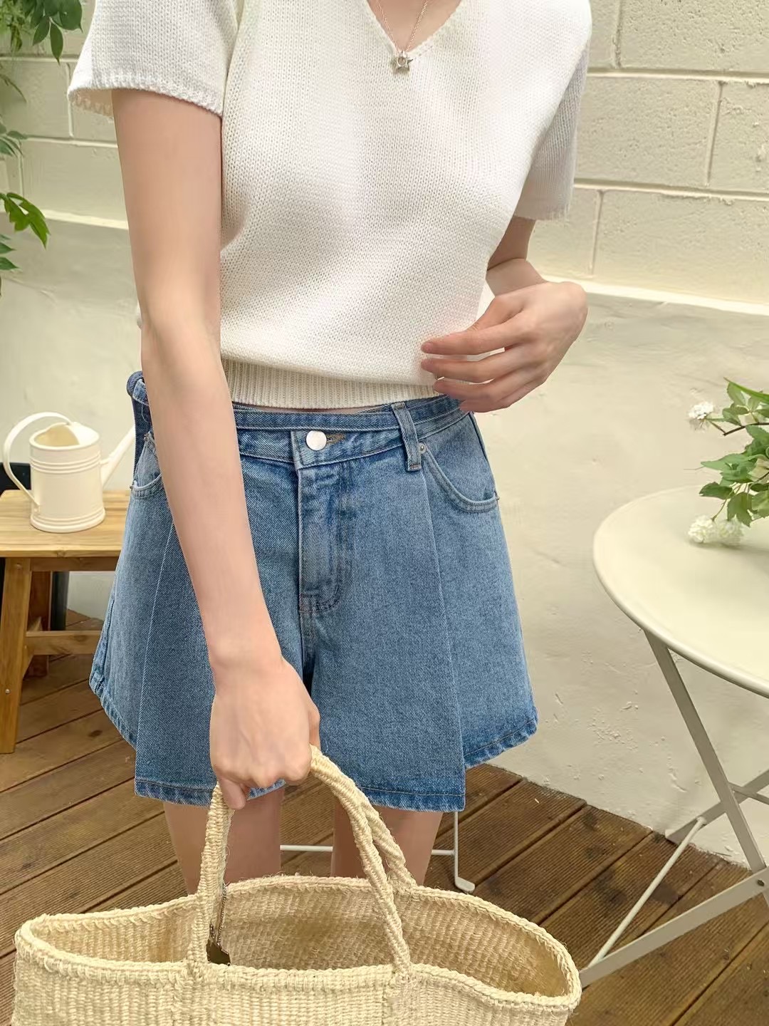 OUIR直郵韓國代購㊣女裝新款休閑人氣25春夏推薦短褲含腰繩OUIR短褲