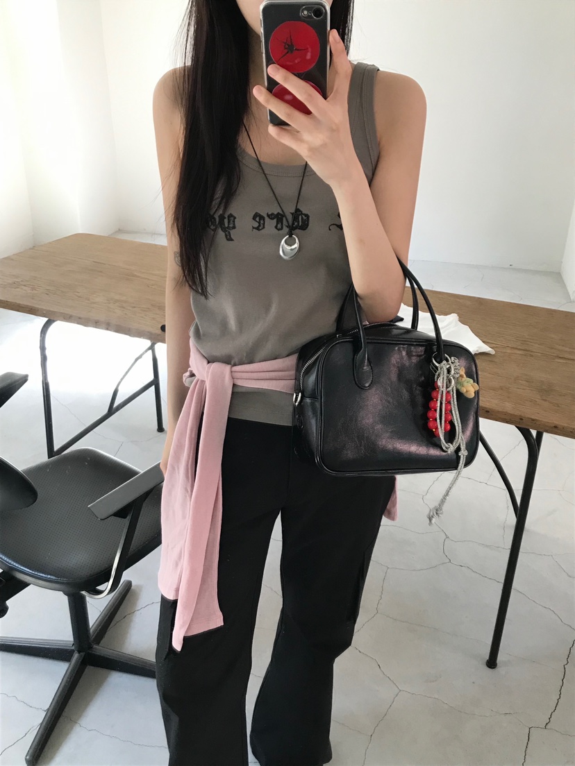 ESCHER直郵韓國代購㊣女裝新品時尚推薦人氣25春夏吊帶背心ESCHER吊帶/背心