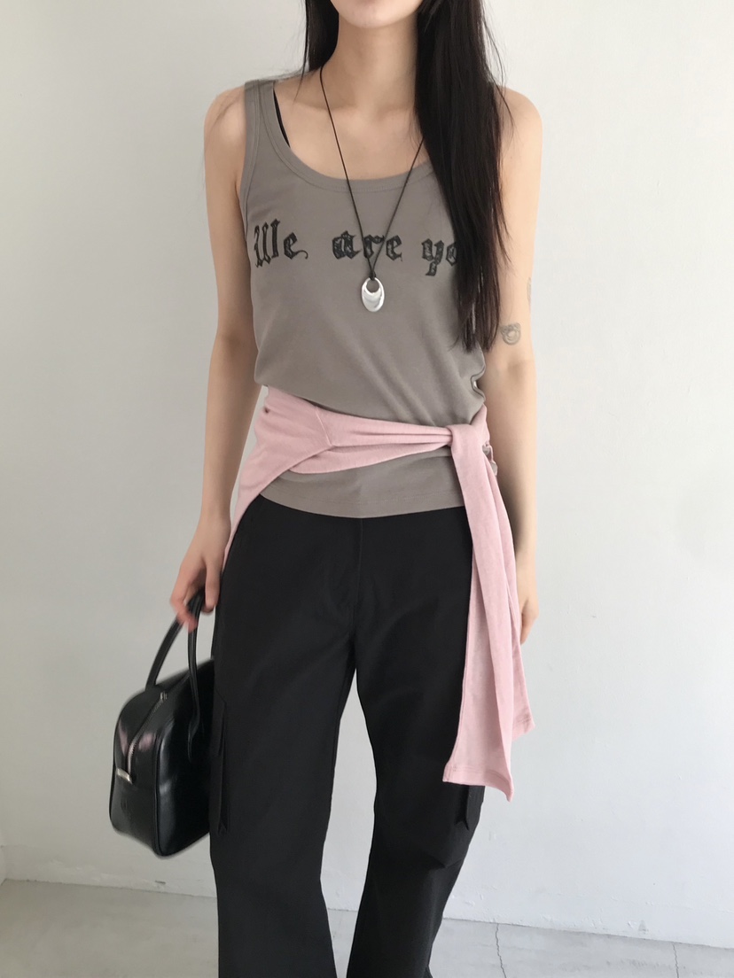 ESCHER直郵韓國代購㊣女裝新品時尚推薦人氣25春夏吊帶背心ESCHER吊帶/背心