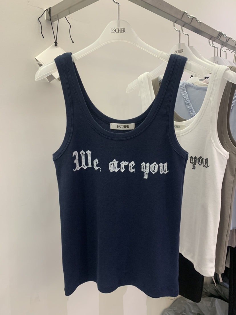 ESCHER直郵韓國代購㊣女裝新品時尚推薦人氣25春夏吊帶背心ESCHER吊帶/背心