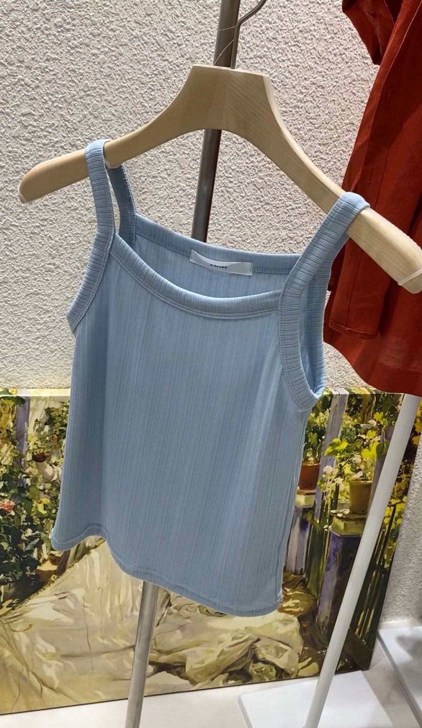 N BROWN韓國直郵㊣女裝新品推薦25春夏熱賣人氣時尚吊帶背心N BROWN吊帶/背心圖色2