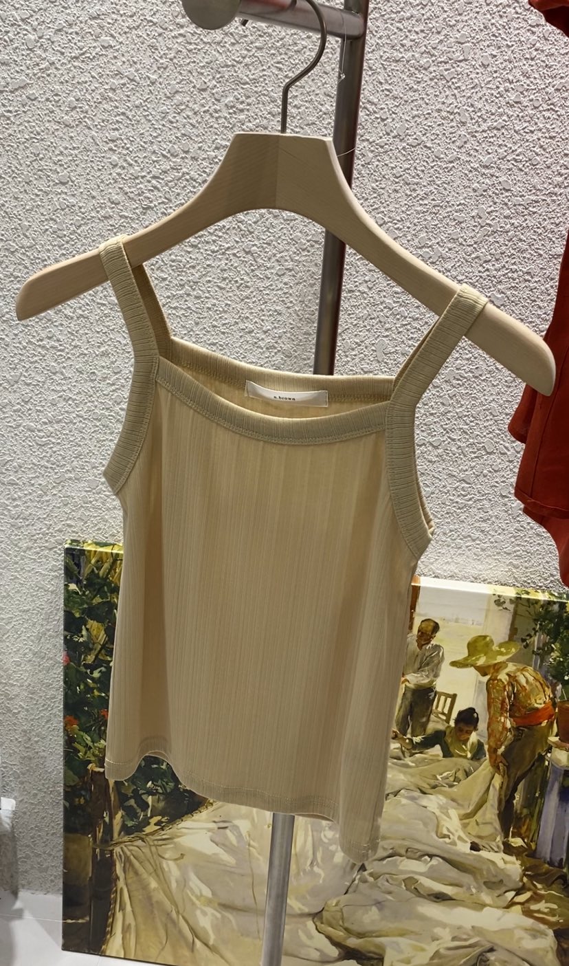 N BROWN韓國直郵㊣女裝新品推薦25春夏熱賣人氣時尚吊帶背心N BROWN吊帶/背心圖色4