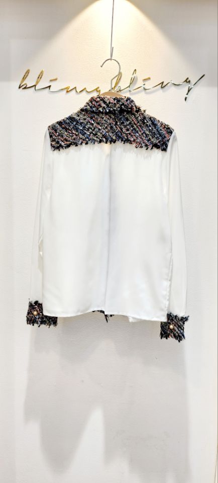 BLING BLING-S韓國直郵㊣女裝新品25春夏時尚推薦襯衫蕾絲衫BLING BLING-S襯衫/蕾絲衫