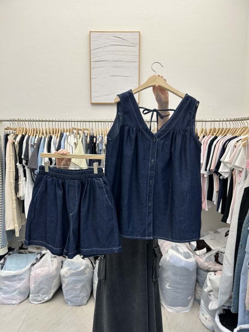 MILK TEA韓國㊣直郵東大門代購女裝新款休閑25春夏套裝套裝RE:FRESH套裝