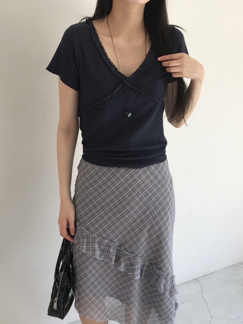 ESCHER韓國直郵㊣東大門實拍女裝新品休閑25春夏推薦人氣T恤ESCHERT恤