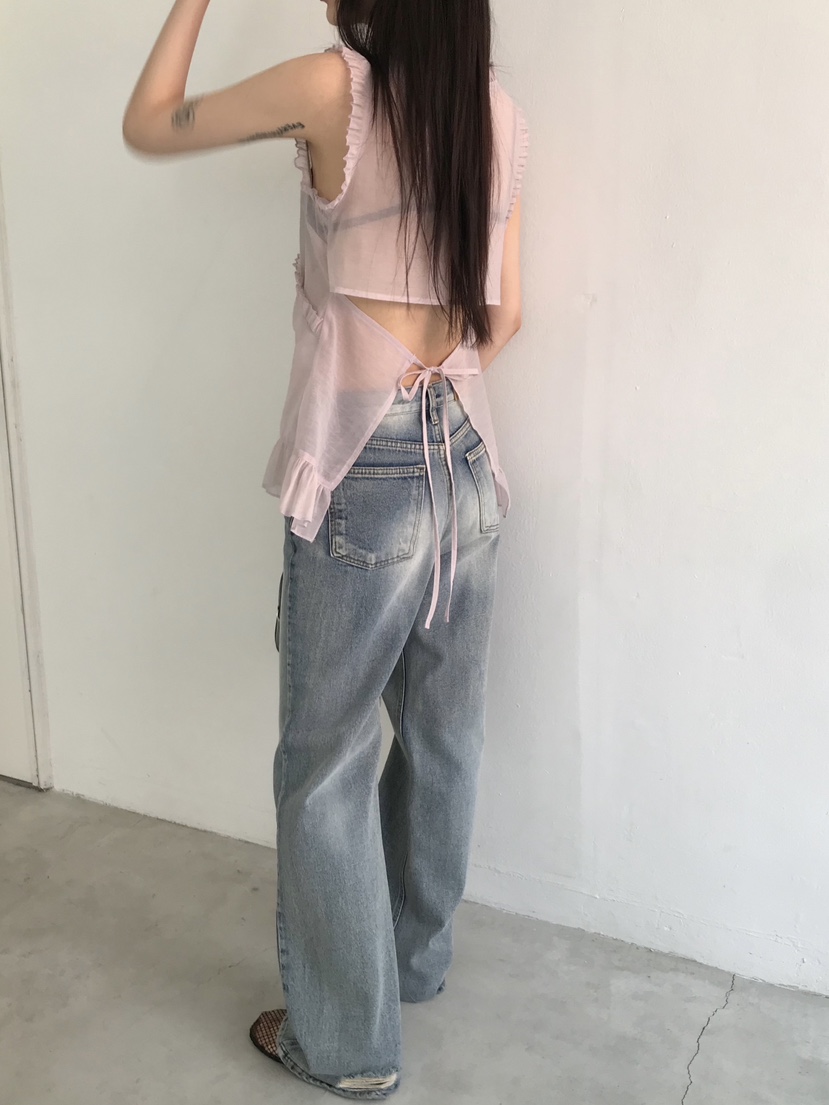 ESCHER韓國㊣直郵東大門代購女裝新品熱賣25春夏休閑吊帶背心ESCHER吊帶/背心