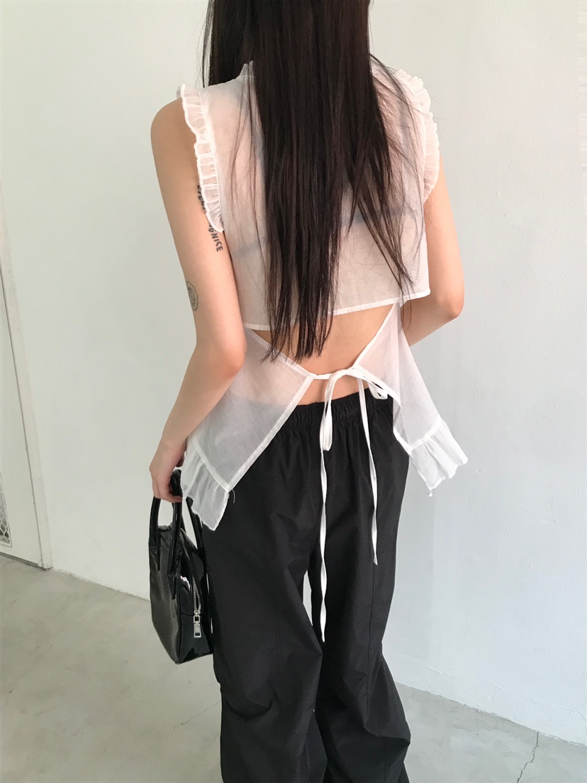 ESCHER韓國㊣直郵東大門代購女裝新品熱賣25春夏休閑吊帶背心ESCHER吊帶/背心