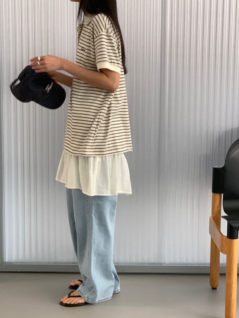 FAVE韓國直郵㊣女裝新品推薦人氣時尚熱賣休閑25春夏牛仔褲FAVOURITE牛仔褲