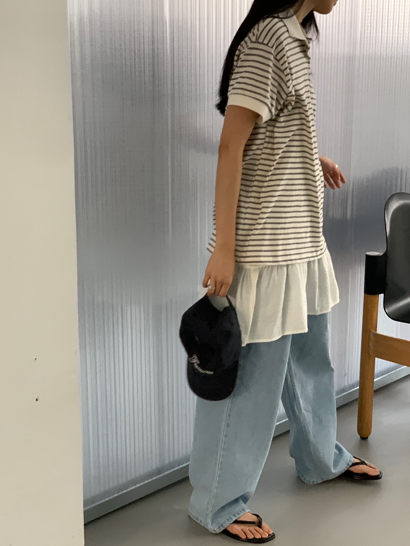 FAVE韓國直郵㊣女裝新品推薦人氣時尚熱賣休閑25春夏牛仔褲FAVOURITE牛仔褲
