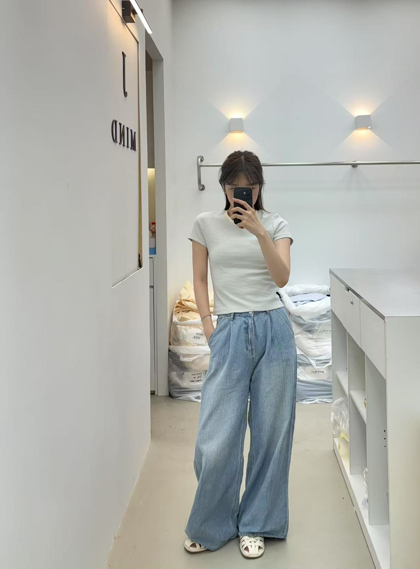 JMIND韓國直郵㊣東大門實拍女裝新款熱賣休閑時尚人氣推薦T恤JMINDT恤