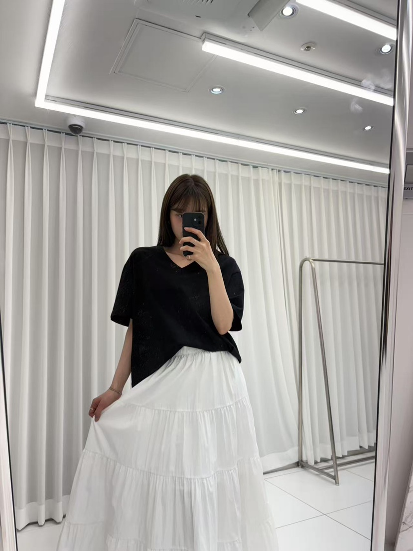 JMIND韓國㊣直郵東大門代購女裝新品熱賣25春夏推薦休閑T恤V領JMINDT恤圖色3