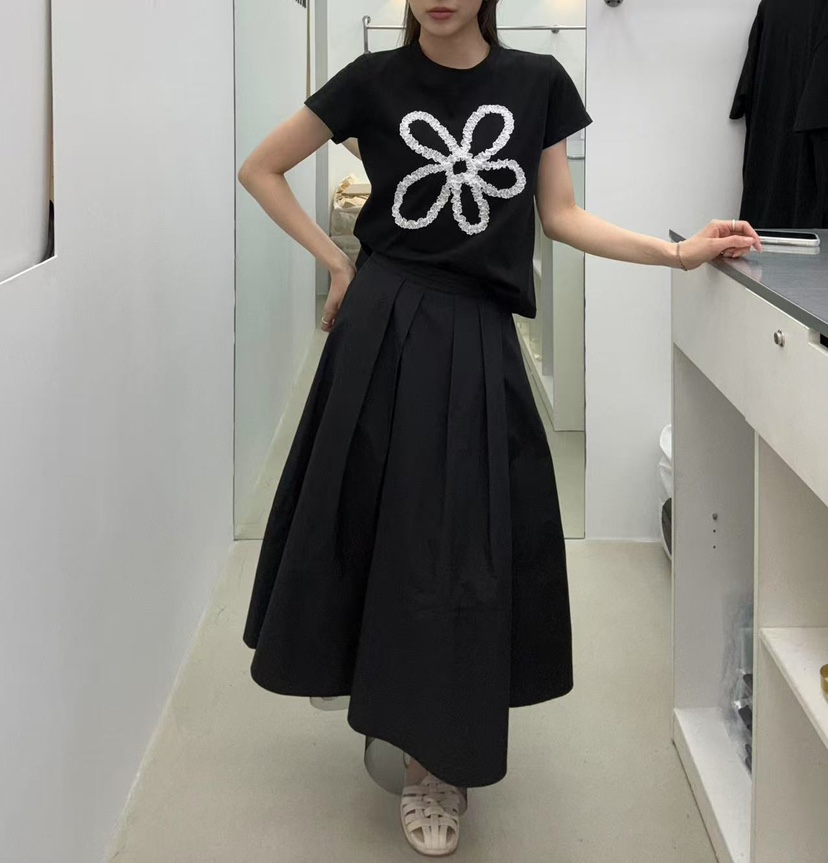 JMIND韓國㊣直郵東大門代購女裝新款休閑25春夏時尚長裙喇叭JMIND長裙