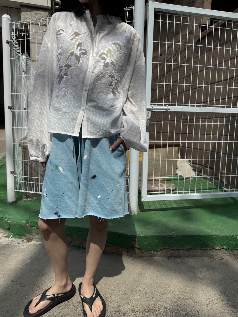 FRANC—L直郵韓國代購㊣女裝新款休閑25春夏時尚襯衫蕾絲衫FRANC襯衫/蕾絲衫