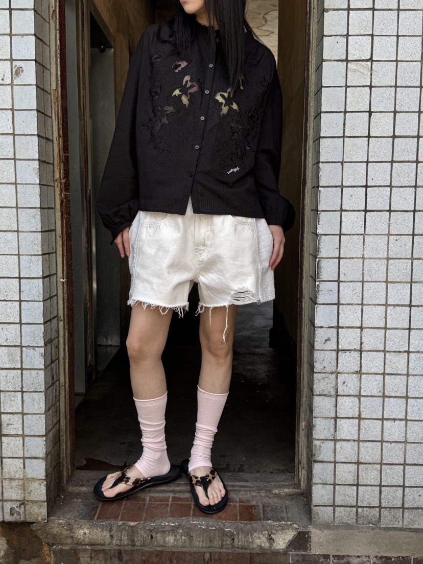 FRANC—L直郵韓國代購㊣女裝新款休閑25春夏時尚襯衫蕾絲衫FRANC襯衫/蕾絲衫