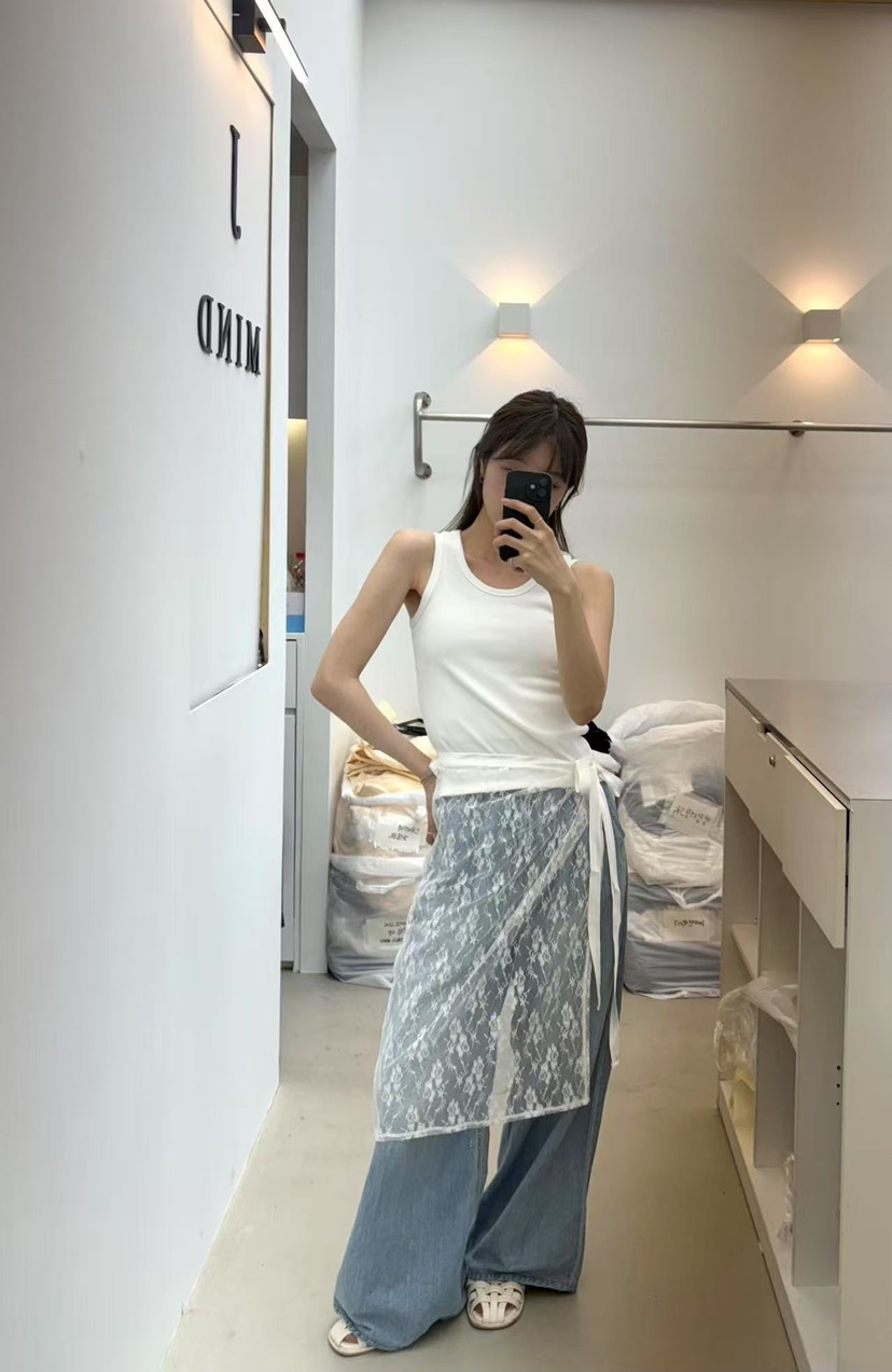 JMIND韓國直郵㊣女裝新款推薦熱賣人氣休閑25春夏吊帶背心圓領JMIND吊帶/背心