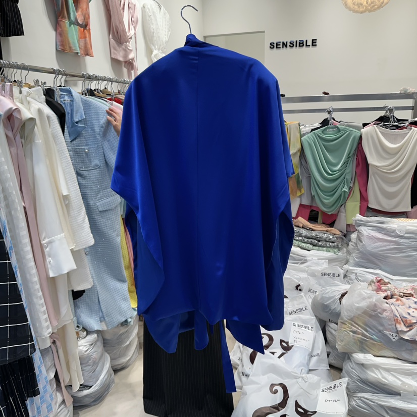 SENSIBLE-S韓國直郵㊣女裝新款25春夏人氣時尚襯衫蕾絲衫斗篷SENSIBLE襯衫/蕾絲衫