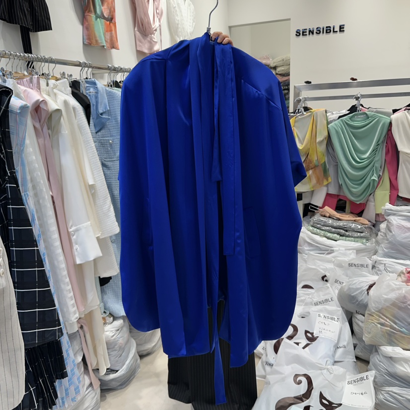 SENSIBLE-S韓國直郵㊣女裝新款25春夏人氣時尚襯衫蕾絲衫斗篷SENSIBLE襯衫/蕾絲衫圖色2