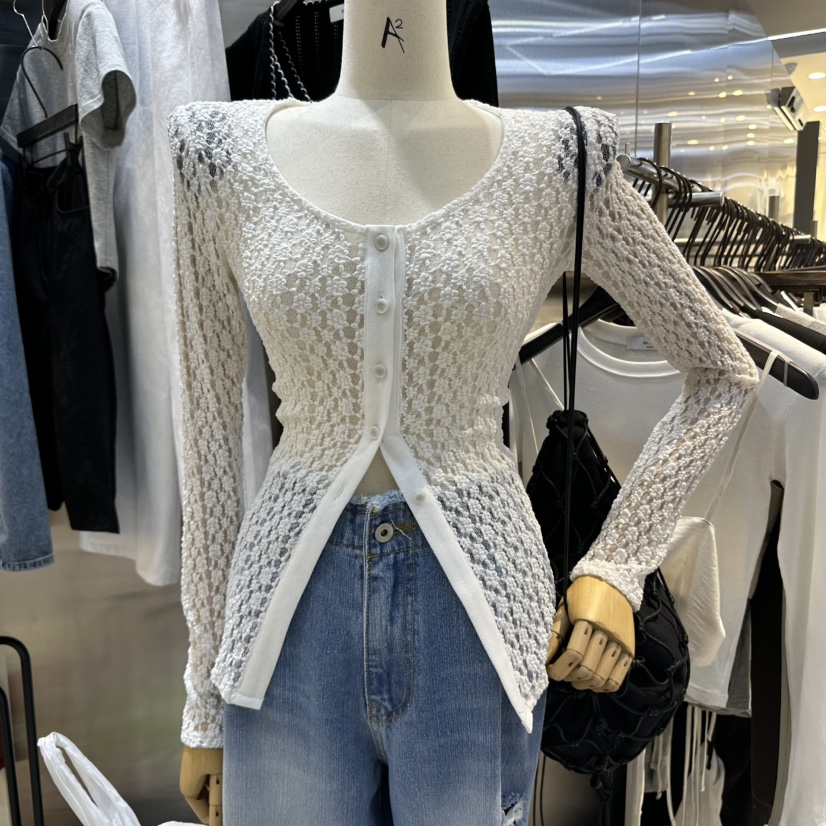 A2/D2韓國㊣直郵東大門代購女裝新品推薦休閑時尚針織衫開衫A2/D2針織衫圖色1