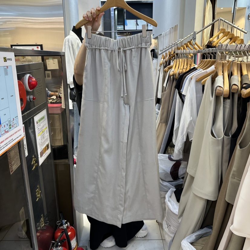 SANS韓國直郵㊣東大門實拍女裝新品時尚推薦熱賣休閑褲含腰繩SANS休閑褲圖色2