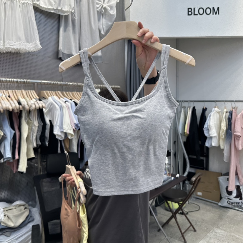 BLOOM韓國㊣直郵東大門代購女裝新品休閑時尚熱賣推薦吊帶背心BLOOM吊帶/背心圖色4