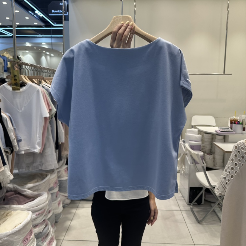 BLUE RIBBON直郵韓國代購㊣女裝新款熱賣時尚休閑推薦人氣T恤BLUE RIBBONT恤