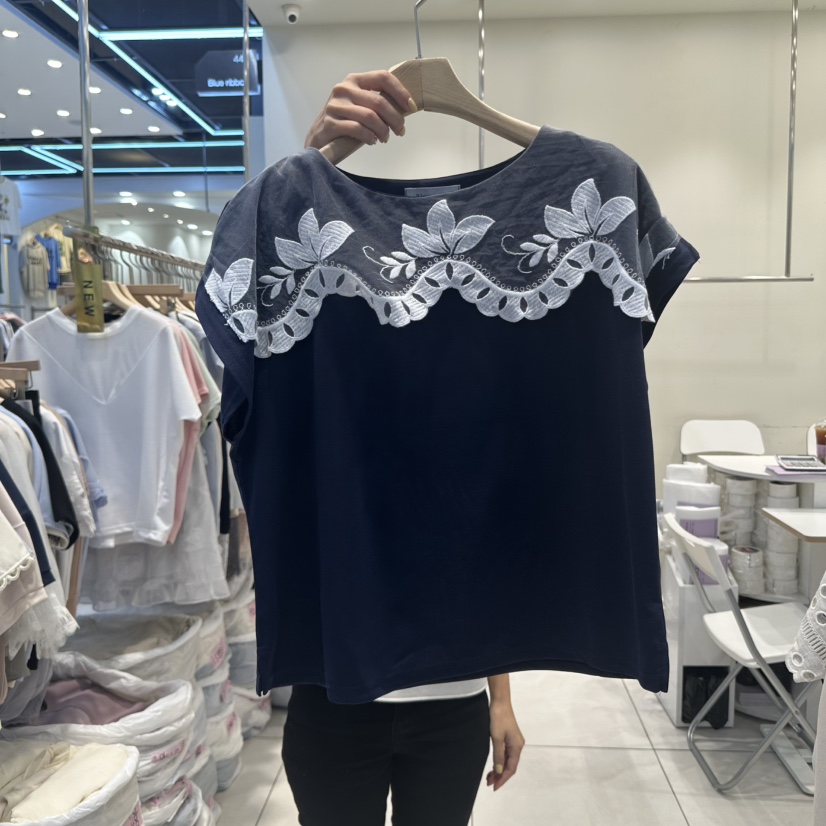 BLUE RIBBON直郵韓國代購㊣女裝新款熱賣時尚休閑推薦人氣T恤BLUE RIBBONT恤圖色3