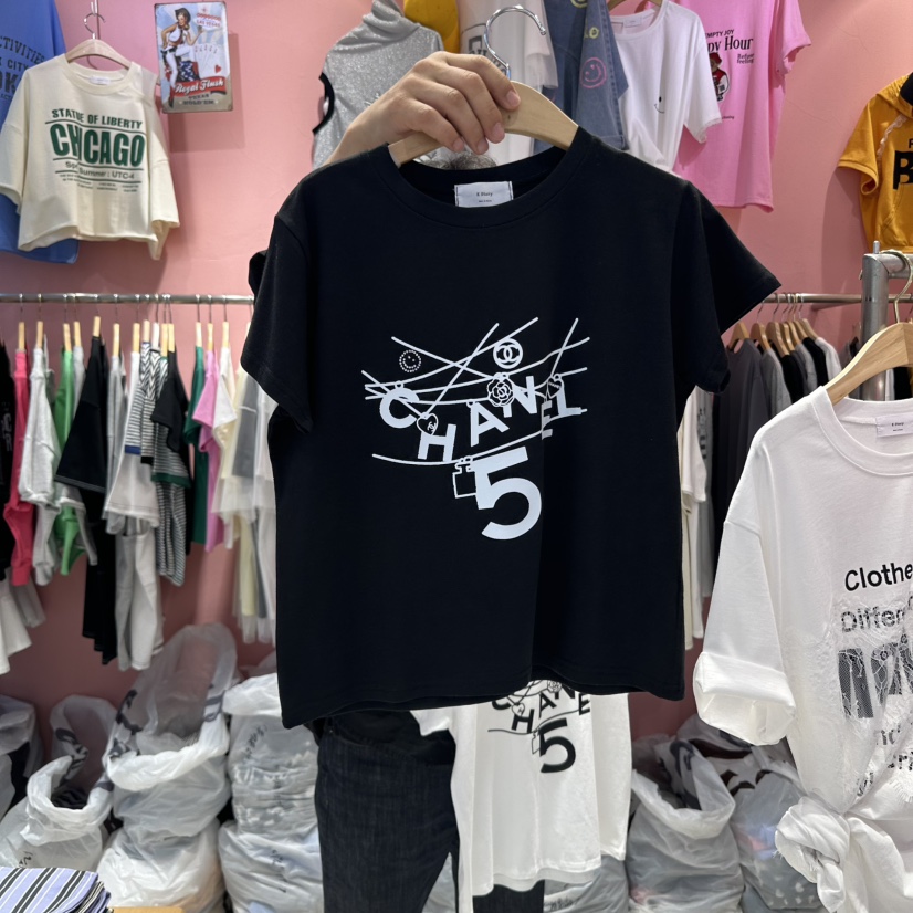 K STORY韓國㊣直郵東大門代購女裝新款25春夏休閑時尚推薦T恤K STORYT恤圖色2