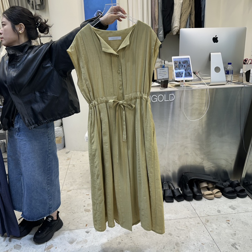 MARIGOLD韓國直郵㊣女裝新品時尚推薦休閑25春夏人氣連衣裙MARIGOLD連衣裙圖色3