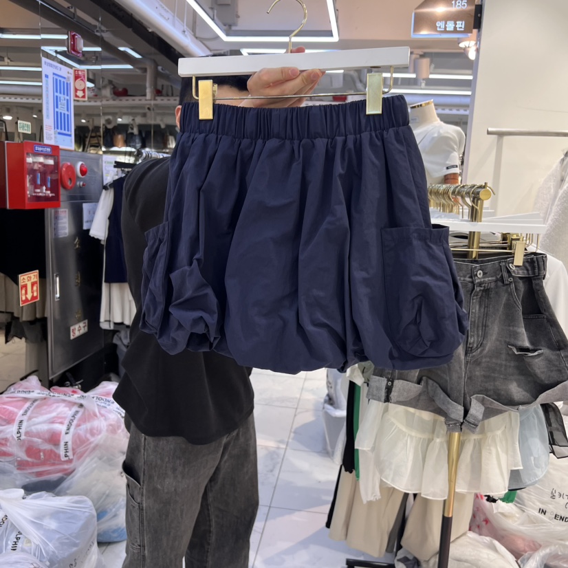 ENDOLPHIN直郵韓國代購㊣女裝新品推薦時尚25春夏熱賣短裙腰帶ENDOLPHIN短裙
