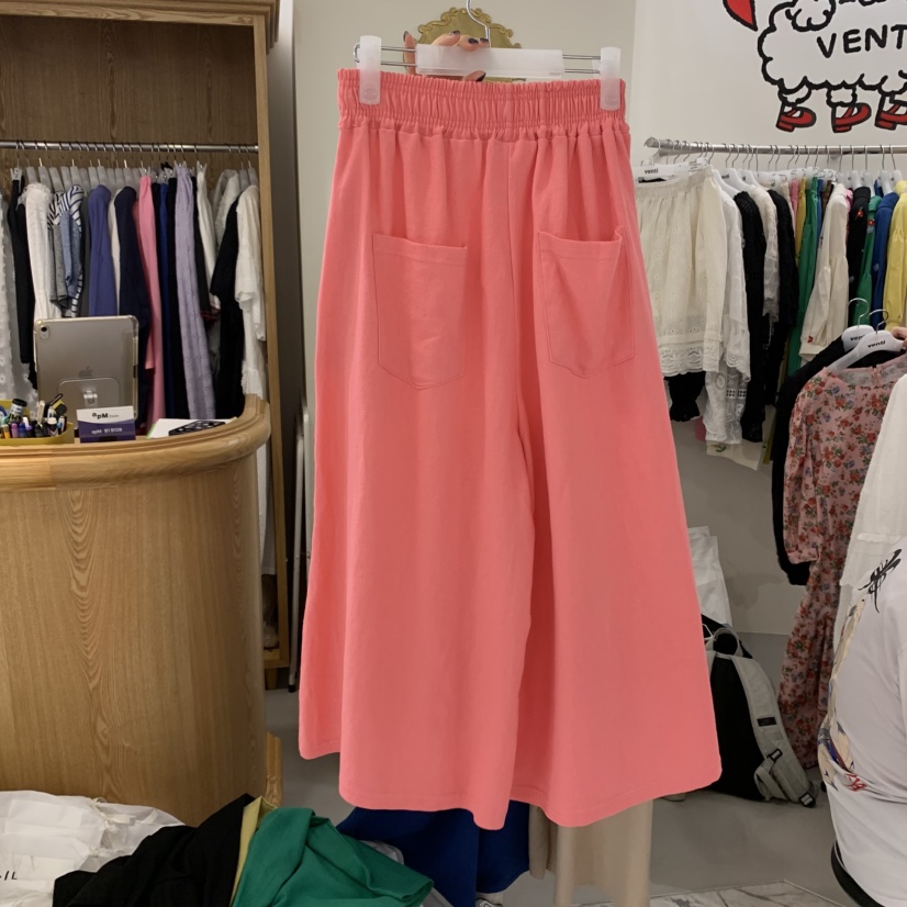 VENTI韓國直郵㊣東大門實拍女裝新款休閑熱賣人氣休閑褲亞麻布VENTI休閑褲