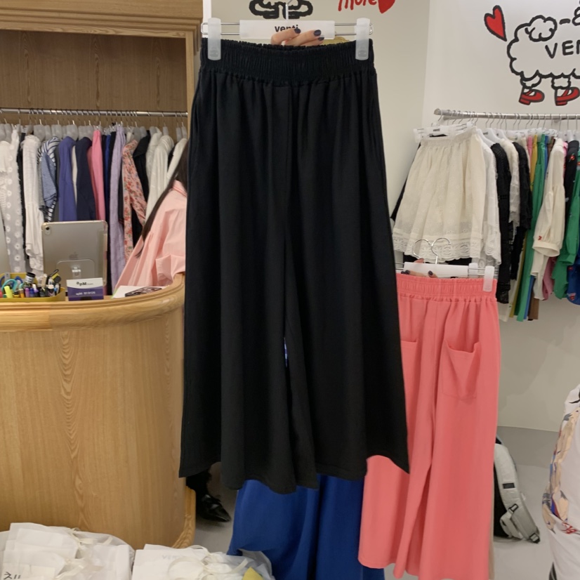 VENTI韓國直郵㊣東大門實拍女裝新款休閑熱賣人氣休閑褲亞麻布VENTI休閑褲圖色3