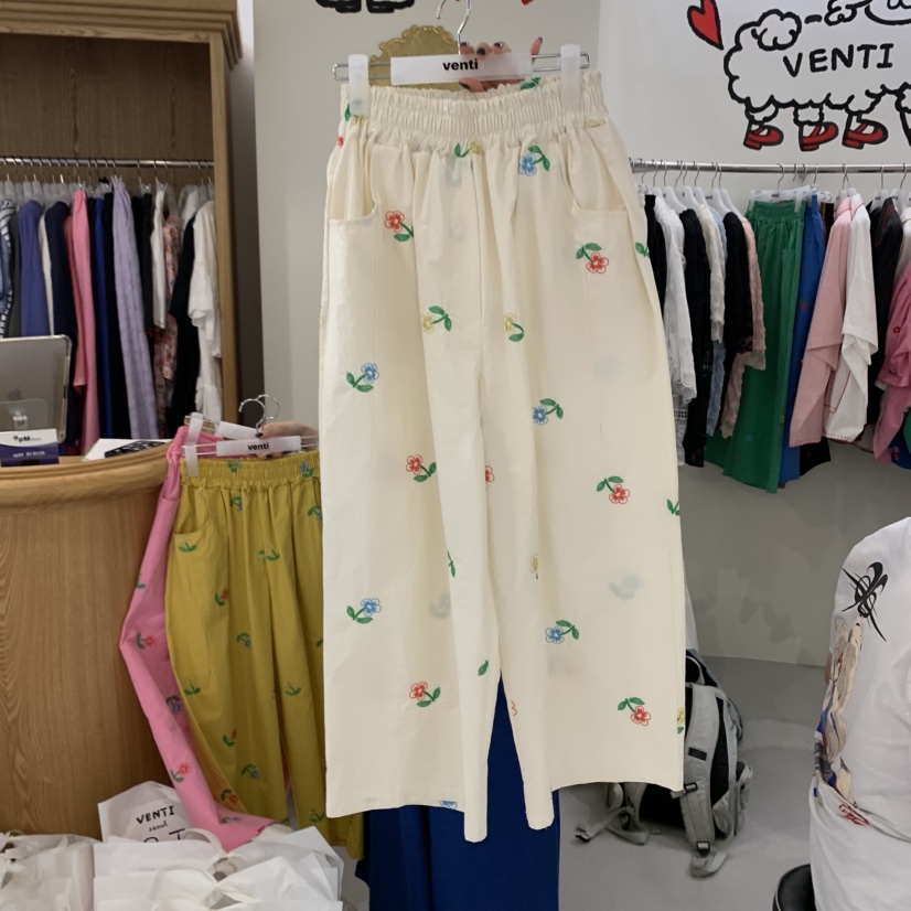 VENTI韓國㊣直郵東大門代購女裝新款推薦人氣熱賣25春夏休閑褲VENTI休閑褲圖色1