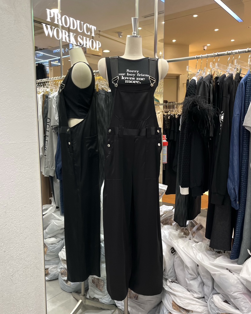 WORK SHOP韓國直郵㊣東大門實拍女裝新款休閑推薦時尚背帶褲Work_shop背帶褲圖色2