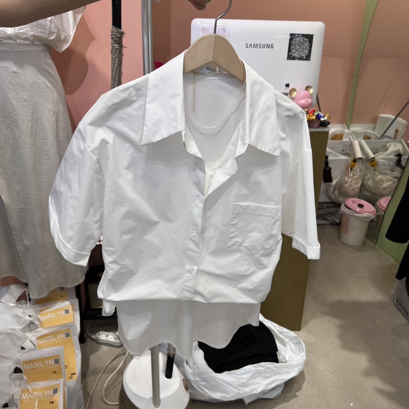 MARILYN韓國㊣直郵東大門代購女裝新品推薦熱賣25春夏襯衫蕾絲衫MARILYN襯衫/蕾絲衫圖色2