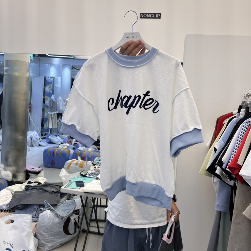 NON CLIP韓國㊣直郵東大門代購女裝新品25春夏熱賣人氣T恤NON CLIPT恤圖色3